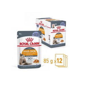 Royal Canin Hair & Skin Care Jöle İçinde Yetişkin Kedi Yaş Maması 12x85 gr