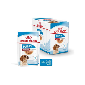 Royal Canin Sos İçinde Orta Irk Yavru Köpek Yaş Maması 10x140 gr