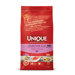 Unique Selective Yetişkin Kedi Maması Somonlu 1,5 kg
