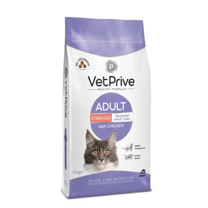 Vet Prive Kısırlaştırılmış Kedi Maması Tavuklu 10 Kg