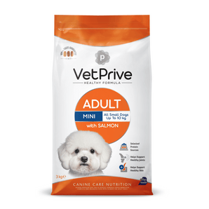 Vet Prive Mini ve Küçük Irk Yetişkin Köpek Maması Somonlu 3 Kg