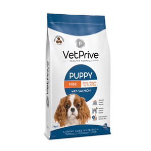 Vet Prive Mini ve Küçük Irk Yavru Köpek Maması Somonlu 3 Kg