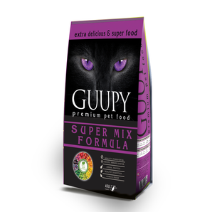 Guupy Super Mix Yetişkin Kedi Maması Tavuklu 1 kg