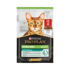 Pro Plan Pouch Sos İçinde Sığır Etli Kısırlaştırılmış Kedi Konservesi 85 Gr